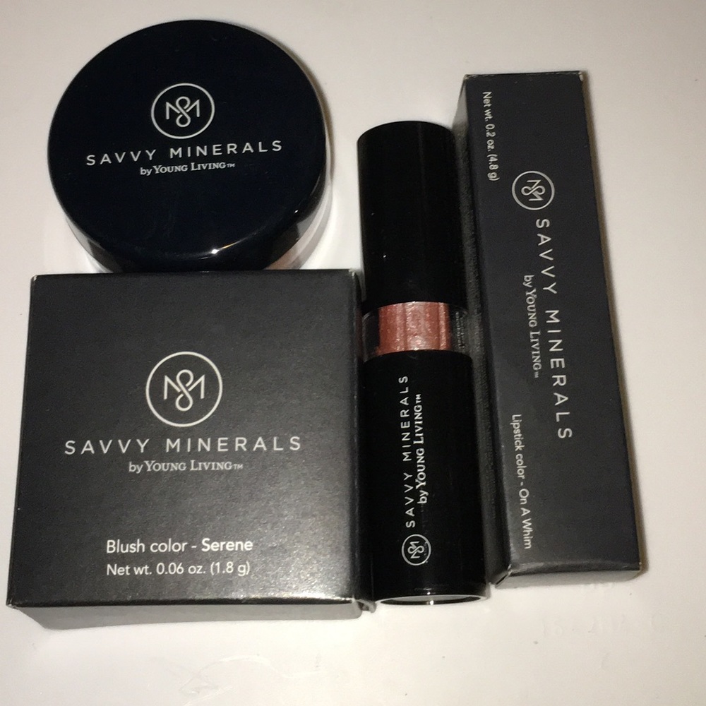Savvy Minerals Lipstick And Blush Bundle
